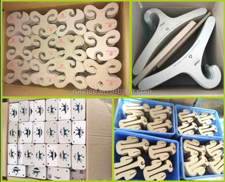 Recycled Paper Custom Cardboard Hangers 10cm Width For Slippers And Shoes