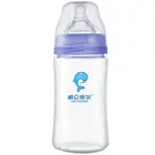 Eco-friendly anti tear safe glass baby bottle wholesale