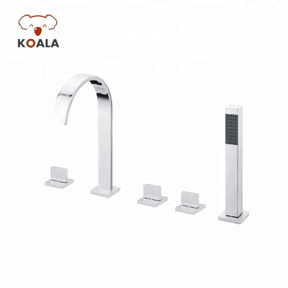 Luxury Brass Cupc Epa Gold Plated 5 Hole Lavatory Sa Side Mounted