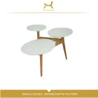 Top Selling MDF Round Side Wooden Modern Side Table Coffee Tray Table