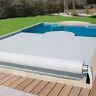 2018 Automatic Waterproof Swimming Pool Covers PC Plastic Slats
