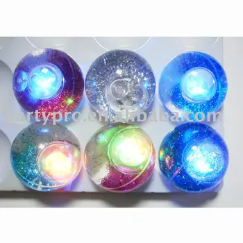 ball filled with water and glitter