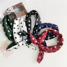 LYY Hot Sale Factory Wholesale 50*50 cm Women Head Neck Satin Scarf Hair Tie Band Most Beautiful Hijab Scarf
