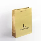 Custom print gold gift paper bag with your own logo