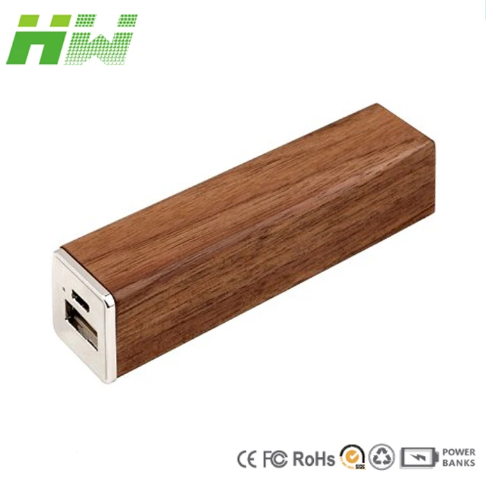 2600mAh Portable Light Wooden Power Bank Charger - ANKUX.COM