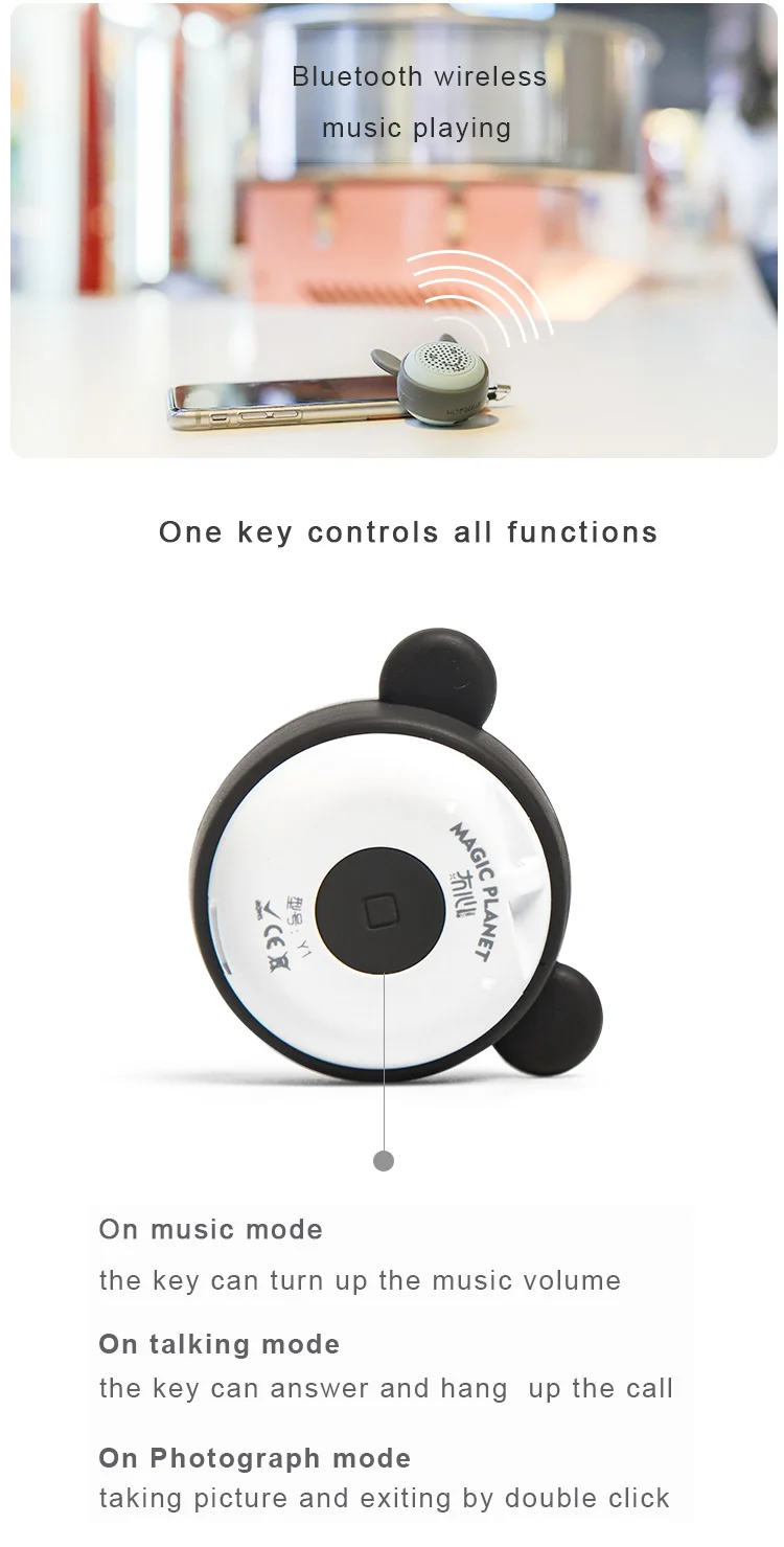 Hot Sale Handsfree Wireless Speaker Super Mini Wireless Remote Selfie Bluetooth Speaker - ANKUX.COM