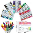 calligraphy pens Fineliner Dual Tip Brush Pen Art Marker water brush pen