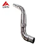 Car exhaust pipe Gr2 titanium exhaust manifold with 1mm wall thickness