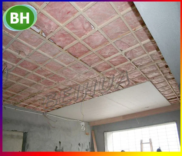 Fibreglass Vinyl Faced Fiberglass Insulation Glass Wool Aluminium Foil