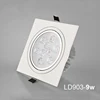 Best selling custom recessed 9w led square downlight made in China