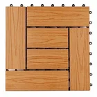 LYW popular environmental and waterproof wpc wood plastic composite diy tiles