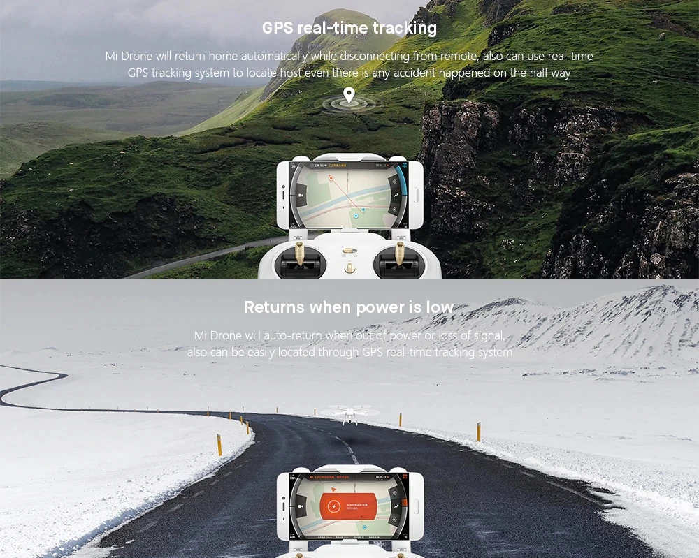 Chinese version Original Xiao mi Mi Drone 4K Drone WIFI FPV Quadcopter With 4K Version 30fps HD Camera 3-Axis Gimbal GPS App RC