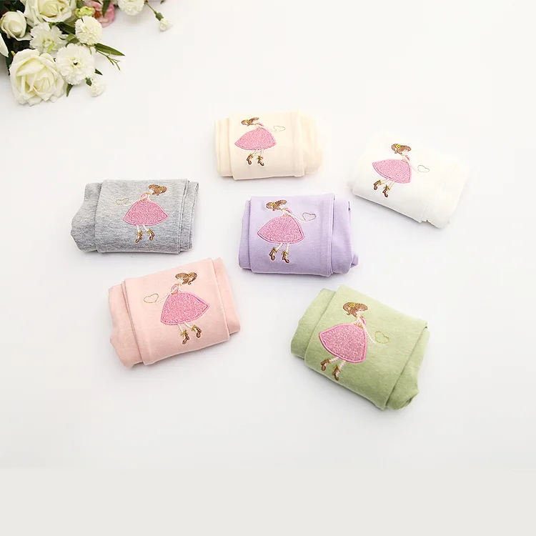 Wholesale (1 Lot=5 pcs) summer candy color Baby Girls Leggings outfits Children skinny Pants Kids cotton dance pantyhose Capris