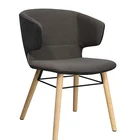 Modern Fabric Wooden Legs Dining Chair, Chair Dining for Restaurant and Hotel