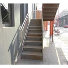 high stainless steel round stairs outdoor residential steel stairs