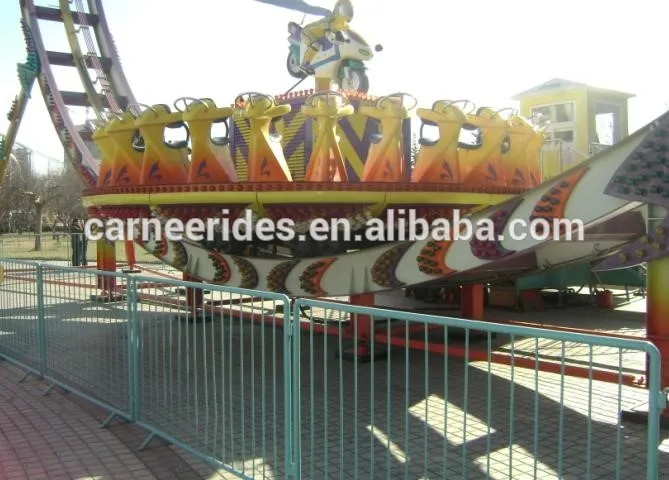 amusement park facility UFO disc'o ride game crazy disco dance ride for sale