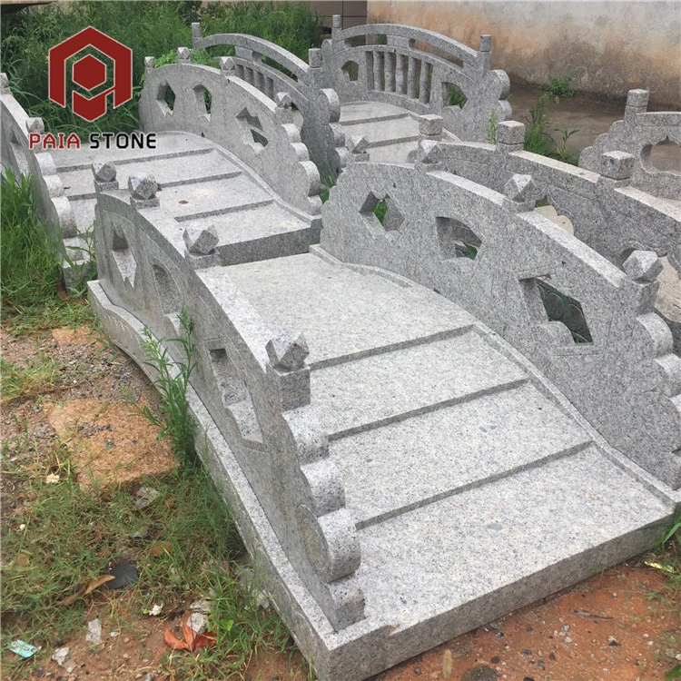 product grey granite stone garden bridge-0