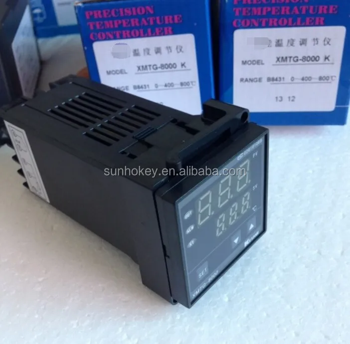XMTG8000 48x48mm AC 220V 0400C800C K Type Temperature Controller
