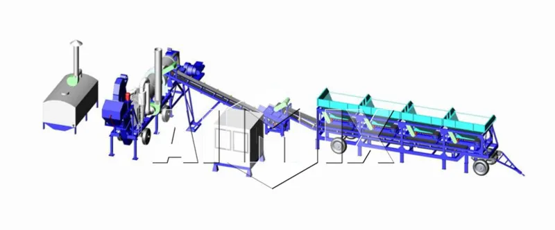 Best price of 60t/h batch mobile asphalt plant for sale
