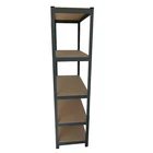 4 5 Layers Welded Wire Rack Easy Assemble Adjustable Metal Slotted Angle Shelving For Sale