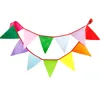 Custom make hanging mini colorful wedding/party decorative flags
