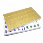 Gold cloth Mahjong High End Mahjong set For Anti cheat Puzzle Game set Teaching supplies Toy Crazy Rich Asians