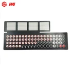 Custom LED numerical panel button switch membrane keypad for instrumental panel