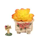 orange Artificial Succulents plants PVC material simulated plants artificial flowers decorative prop