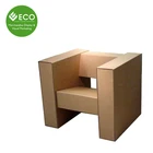 Creative Corrugated Cardboard Recycled Paper Chair for Office