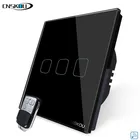 CNSKOU EU Standard 3 Gang 1 Way Remote 220v Digital Light Wireless Remote Control Switch