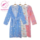 Organic cotton patterned cotton Cartoon bathrobe bath towels