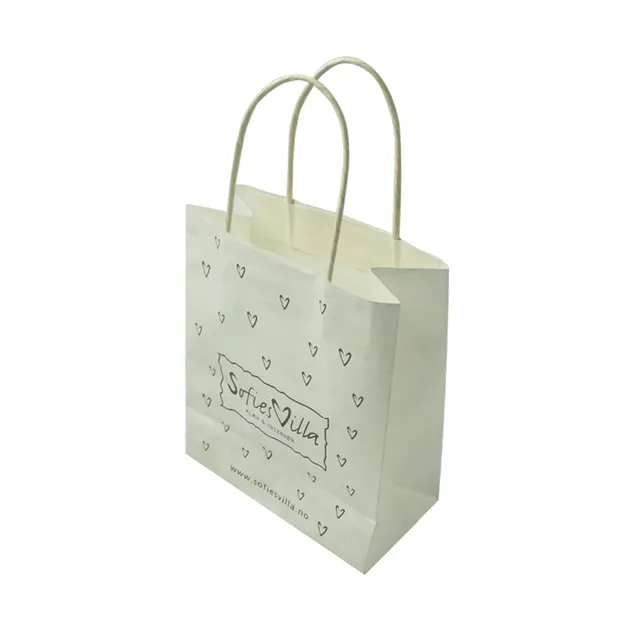 custom paper bag company made cheap paper shopping packaging bag