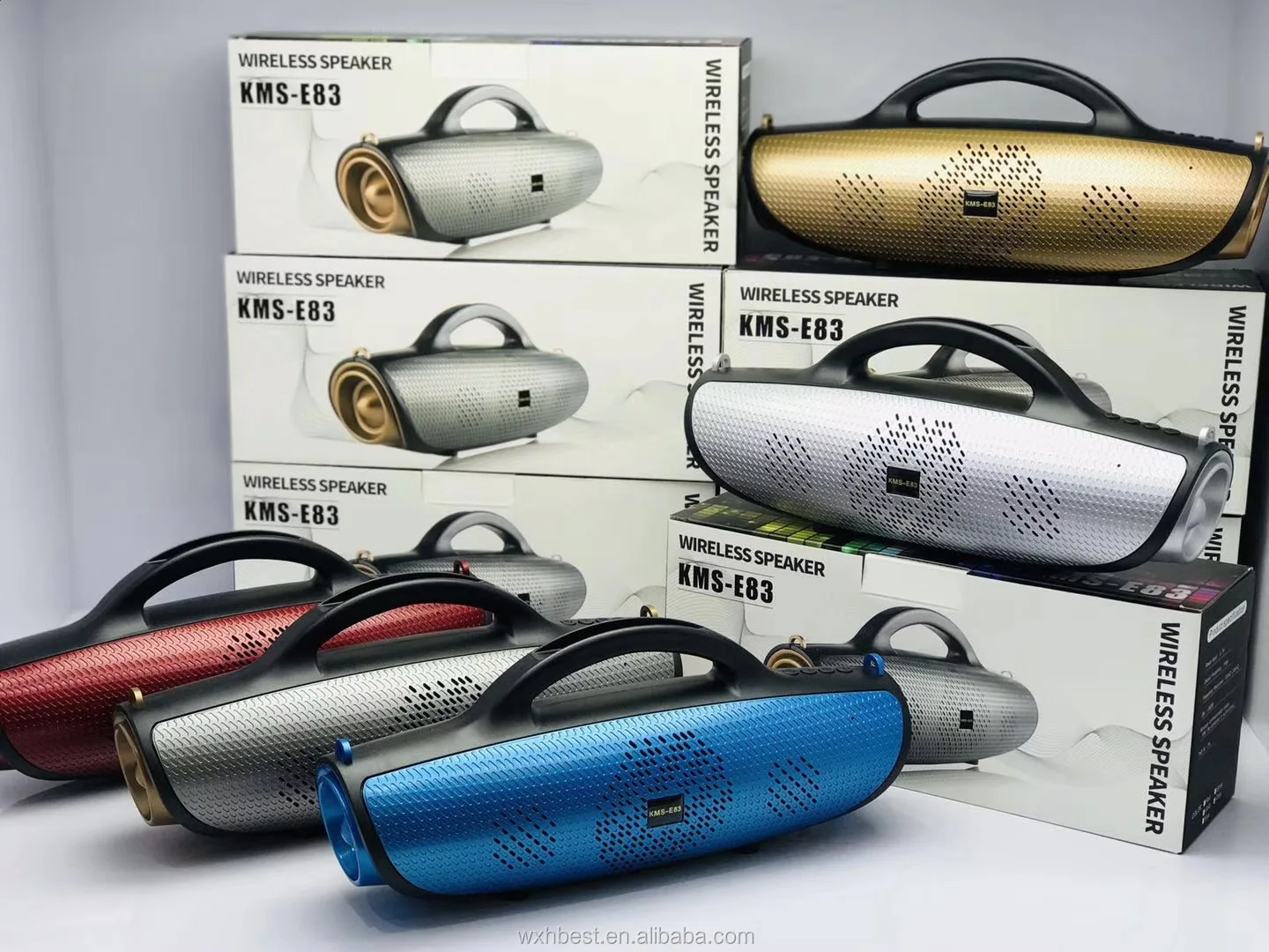 New arrival KMS-E83 wireless speaker 5W loud Portable speaker with Mobile phone holder sound box USB TF bass KMSE83 speaker - ANKUX.COM