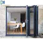 2017 new models bathroom cheap sliding interior folding glass door house using
