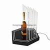 led bottle holder bar shelf / bar wine bottle stand / led acrylic wine bottle display rack