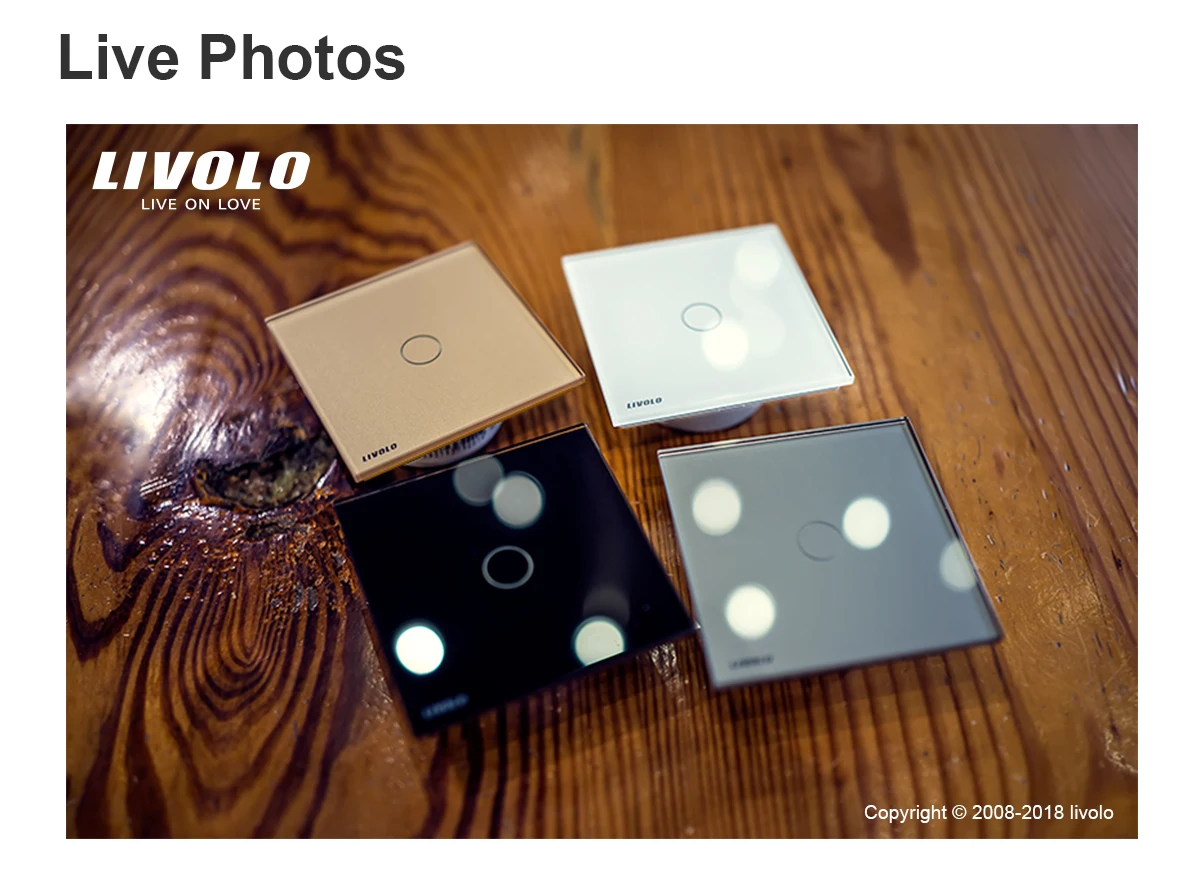 Livolo wall wifi light smart home for mobilephone zigbee touch switch - ANKUX.COM