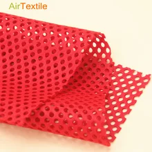 100% polyester double layer circular mesh style elastic athletic mesh fabric