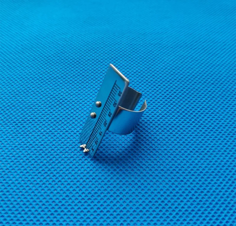 35mm Chapeado anel de Dedo dedo Endo régua de Aço régua endo