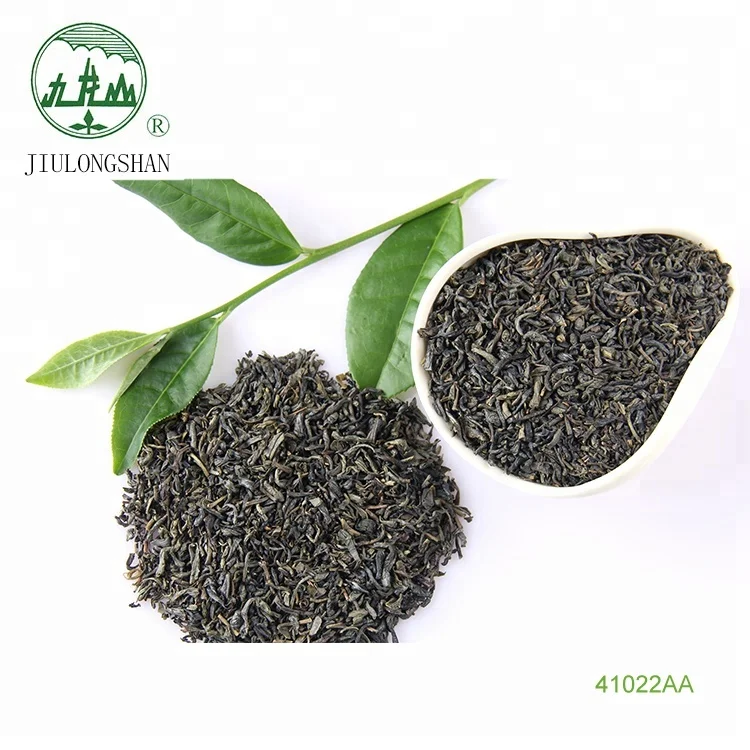 Anti Fatigue Organic Jiulongshan Clear Red Bright 41022aa Loose Leaf Green Organic Tea Chunmee