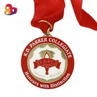 Hot sale custom award miraculous metal gold medal keys