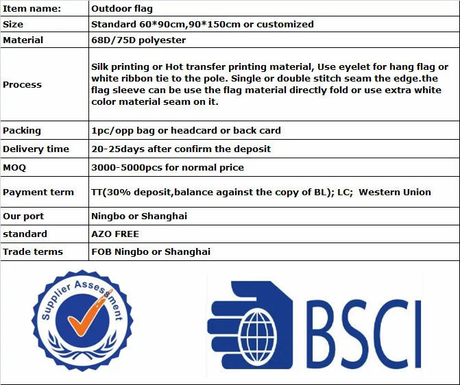 bob trading outdoor flag ODM factory garden outdoor flags