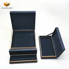 Black paper pen packaging box pen gift box with holder insert