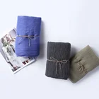 High quality elegant plain crinkle foulard soft wool scarf shawl