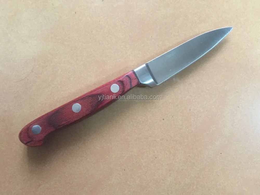 wood handle paring knife