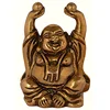 Religious craft life-size bronze gold sculpture funny Buddha statue on sale