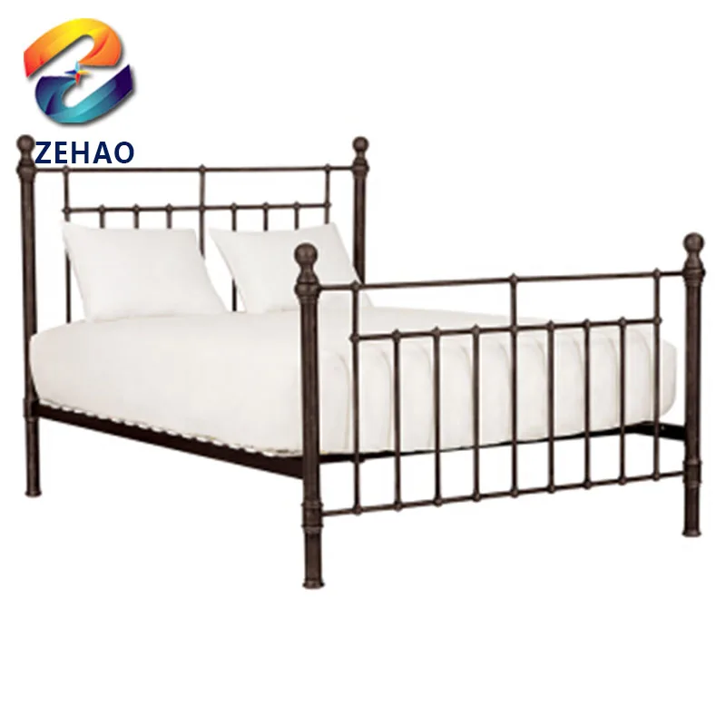 Black Queen Size Bed Frame Metal Bedroom Bed Furniture Latest