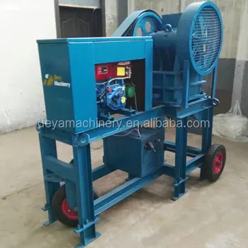 small portable diesel engine jaw crusher