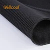 Free sample black 6mm thickness honeycomb polyester air mesh spacer knit fabric with 4mm meshhole