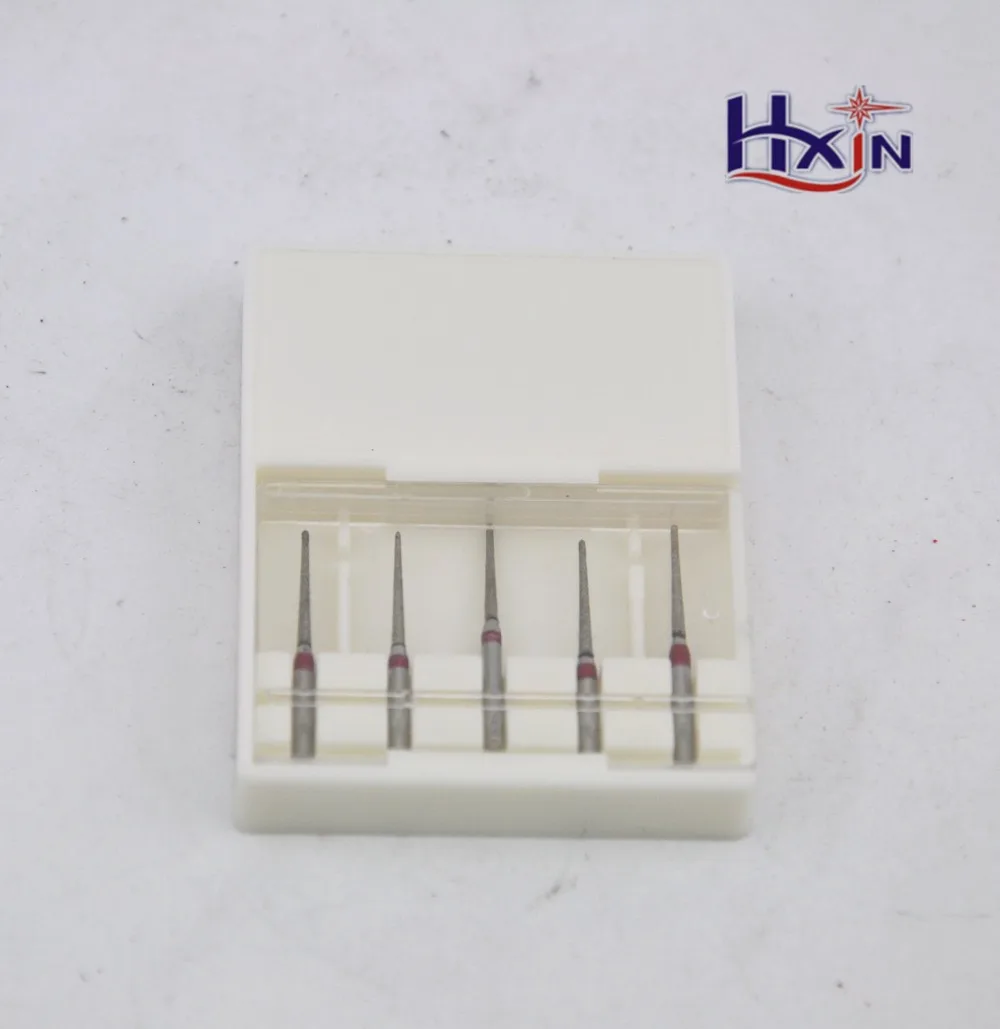 5pcs/set High Speed Electroplated diamond polishing bur for teeth / Mini Diamond dental drill