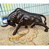 Garden Decor Metal Bronze Sculpture New Product Life Size Brass Bull Statue